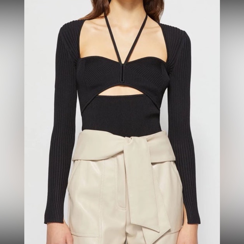 ✨NWT✨ Jonathan Simkhai alexia top in black